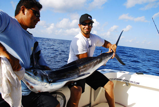 Cancun white marlin fishing